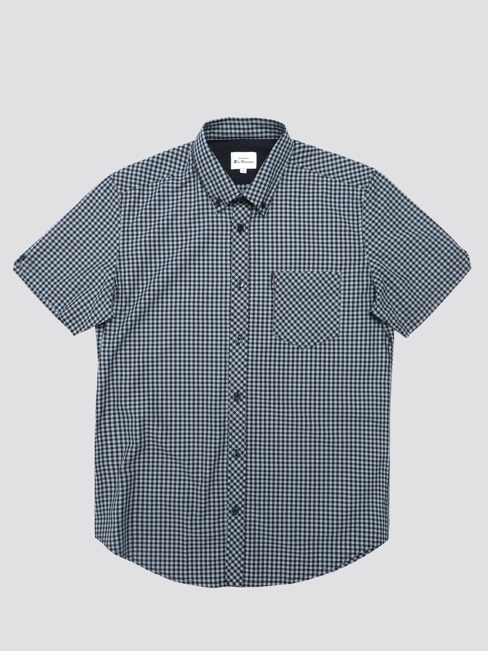 Chemises Ben Sherman Signature Short Sleeve Gingham Bleu | FKH-53979264